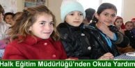 Halk Eğitim Müdürlüğü’nden Okula Yardım