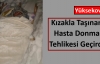 Hastayı 5 Kilometre Kızak Üzerinde Taşıdılar