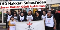 İHD Hakkari Şubesi'nden İnsan Hakları Günü Açıklaması