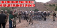 Irak Sınırında Askerler İle Köylüler Arasında...