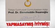 İşte İhsanoğlu'nun seçim logosu
