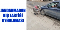 Jandarmadan Kış Lastiği Uygulaması