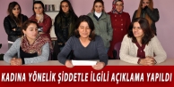 Kadına yönelik şiddetle ilgili açıklama yapıldı