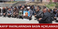 Kayıp Yakınlarından Basın Açıklaması