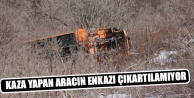 Kaza Yapan Aracın Enkazı Çıkartılamıyor