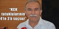 “KCK tutuklularının 4'te 3'ü suçsuz“