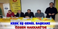 KESK Eş Genel Başkanı Özgen Hakkaride