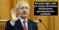 Kılıçdaroğlu adli yıl açılış törenine katılmama...