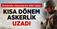 Kısa Dönem Askerlik Süresi 12 Gün Uzadı