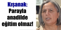 Kışanak: Parayla anadilde eğitim olmaz!