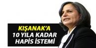 Kışanak’a hakkında örgüt üyesi olmaktan 10 yıla kadar hapis istemi