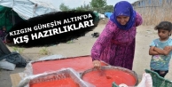 Kızgın güneşin altında kış hazırlıkları
