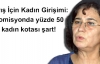 Komisyonda yüzde 50 kadın kotası şart!
