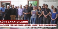 Kürt sanatçıların katliam yerinde başlattığı...