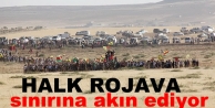 Kuzey halkı Rojava sınırına akın ediyor