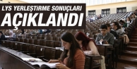 LYS yerleştirme sonuçları açıklandı
