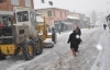 Malazgirt'te kar temizleme çalışması
