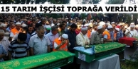 Manisa'da hayatını kaybeden 15 tarım işçisi toprağa...