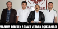 Mazlum-Der’den Rojava Ve İran Açıklaması