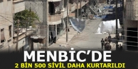 Menbic’de 2 bin 500 sivil daha kurtarıldı