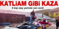 Minibüs devrildi: 6 ölü