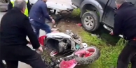 Motosiklet sürücüsünün öldüğü kaza güvenlik...