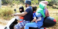 Motosikletle aile boyu yolculuk