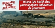 Rus yolcu uçağının enkazından ilk görüntüler