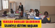 Saldırının İzleriyle Eğitime Başladı