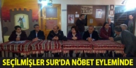 Seçilmişler Sur'da nöbet eyleminde