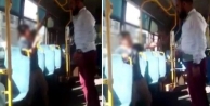 Simit satan çocuğa otobüste kemerli dayak görüntüsüne...