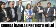 Sınırda İdamlar Protesto Edildi