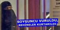 Soyguncu öldürüldü,Rehineler kurtarıldı