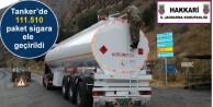 Tanker’de 111.510 paket sigara gele geçirildi