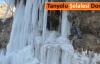 Tanyolu şelalesi buz tuttu