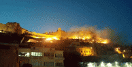 Tarihi Mardin Kalesi’nde bir günde iki yangın
