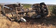 Tarım işçileri kaza yaptı: 1 ölü, 4 yaralı