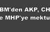 TBM'den AKP, CHP ve MHP'ye mektup