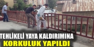Tehlikeli Yaya Kaldırımına Korkuluk Yapıldı