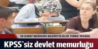 Türbanlıya KPSS yok