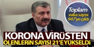 Türkiye'de kornavirüsten ölenlerin sayısı 21'e,...