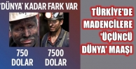Türkiye'de madencilere 'üçüncü dünya' maaşı