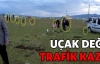 Uçak değil trafik kazası!