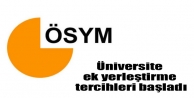 Üniversite ek yerleştirme tercihleri başladı