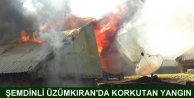 Üzümkıran'da korkutan yangın
