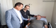 Vali Akbıyık, yaralı vatandaşları ziyaret etti