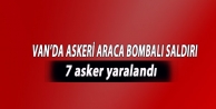Van'da askeri araca bombalı saldırı