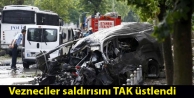 Vezneciler saldırısını TAK üstlendi