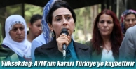 Yüksekdağ: AYM’nin kararı Türkiye’ye kaybettirir