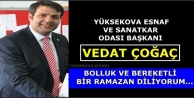 Yüksekova Esnaf Ve Sanatkar Odası Başkanı Vedat...